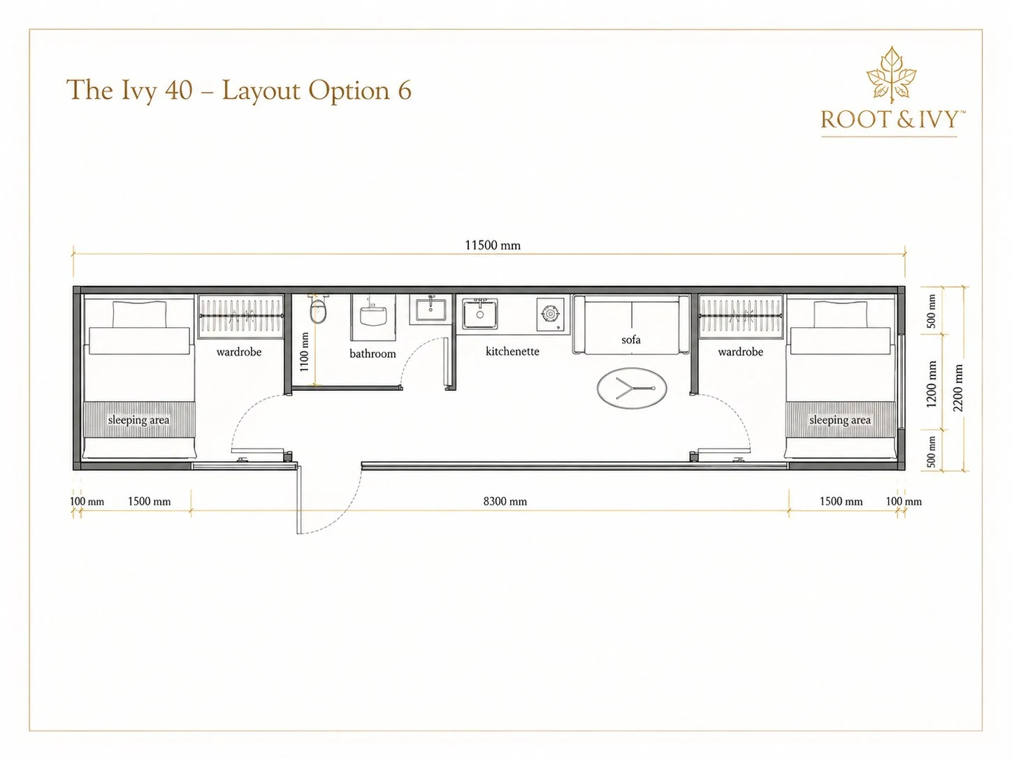 English Ivy 40 example floor plan